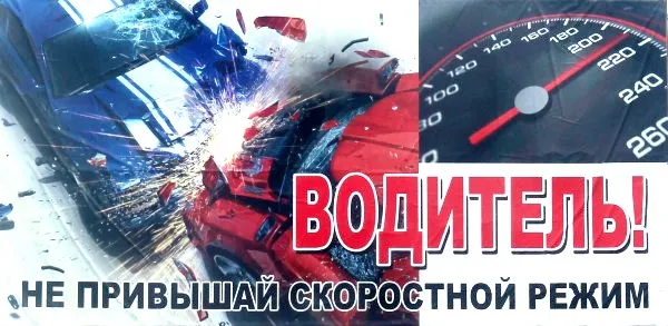 ГИБДД: Водитель! Не превышай скоростной режим!
