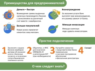 Новый сервис "Наличные на кассе"