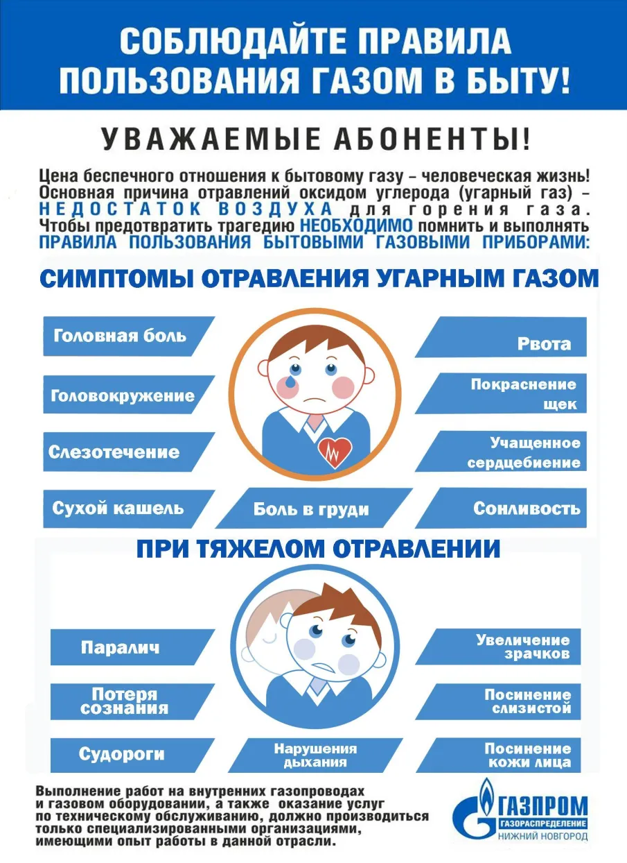 ПРАВИЛА БЕЗОПАСНОГО ПОЛЬЗОВАНИЯ ГАЗОВЫМИ ПРИБОРАМИ