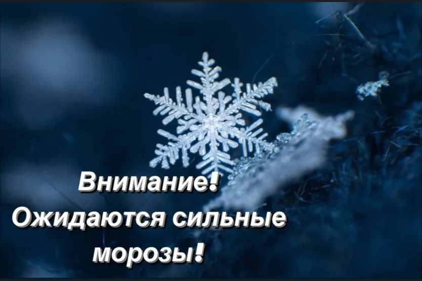 Экстренное предупреждение для населения о сильных морозах